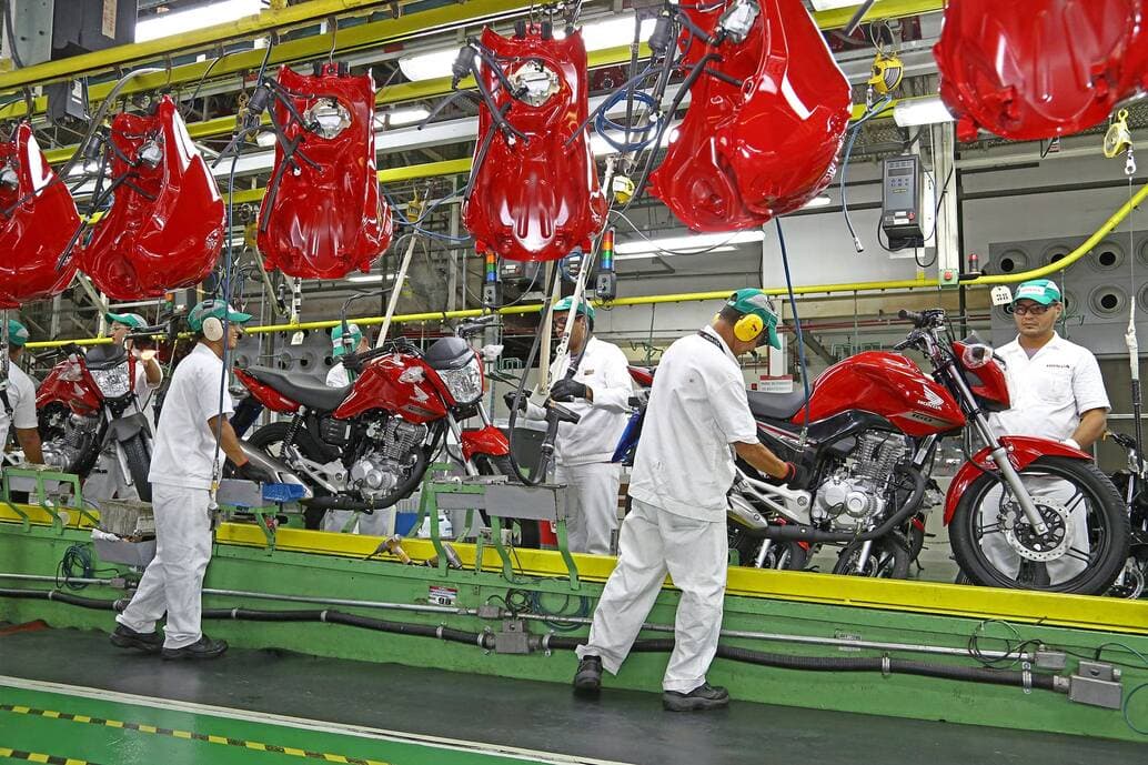 Produção de motos no primeiro bimestre bate recordes